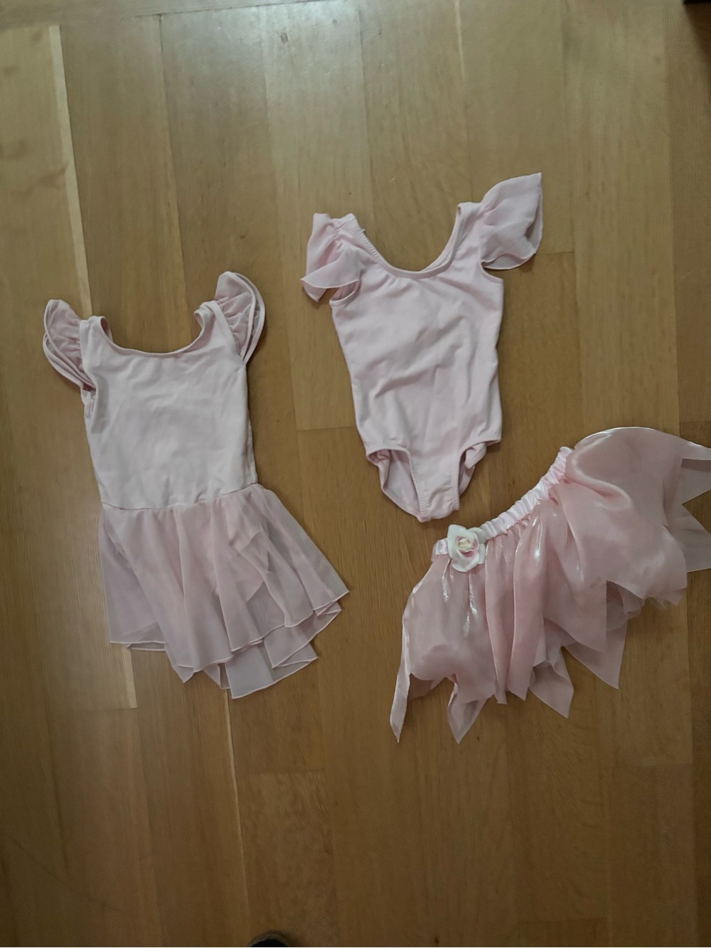 2T/3T: Kids Pink Ballet Costume Set - Stelle Leotard, Tutu Skirt & LeoWrap